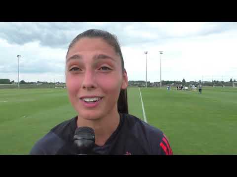 Amber Tysiak  na oefenduel Belgian Red Flames   WU19 op 27.06.2023