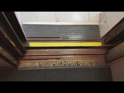 AMAZING Vintage Montgomery Black Button Traction Elevator - 64 W Santa Clara St, San Jose, CA