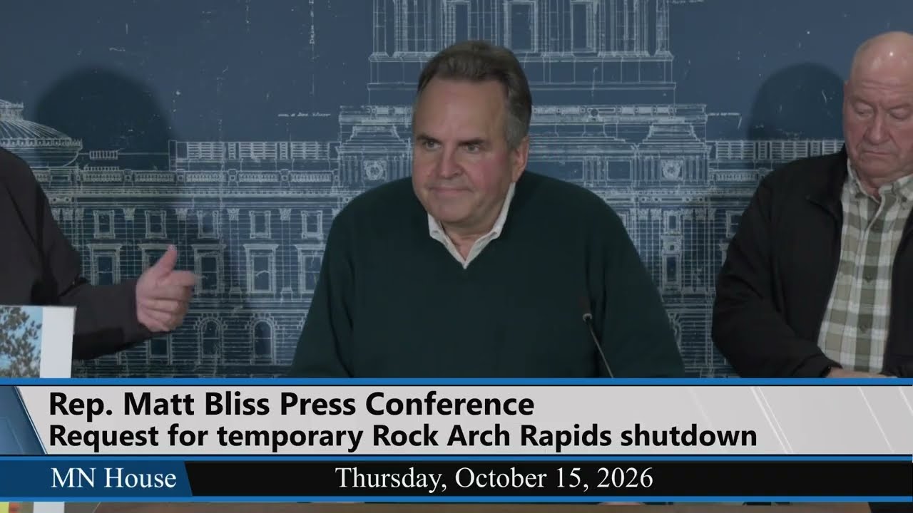 Rep. Matt Bliss Press Conference 10/15/26
