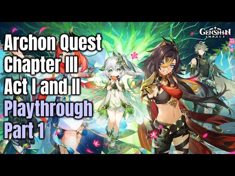 Genshin Impact 3.0 Sumeru Playthrough Archon Quest Part 1 - All Cutscenes and Dialogue