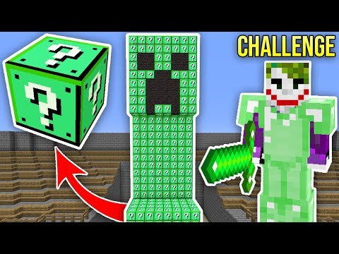 CREEPER ŞANS BLOKLARI CHALLENGE - Minecraft