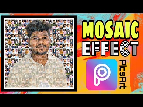 Photo Mosaic Effect in Picsart - Photo editing tips in Tamil #picsart