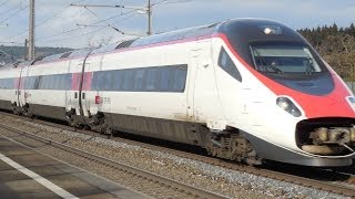 preview picture of video 'Attenzione ... Treni in transito ! Rubigen'