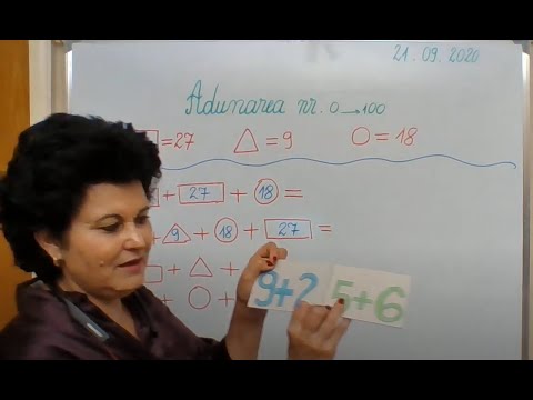 055, Lectii online, MEM, clasa a II-a - Adunarea cu trecere peste ordin 0 100