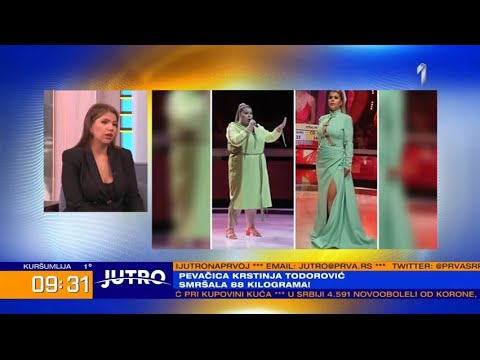 JUTRO - Današnja gošća nam je pevačica Krstinja Todorović koja je smršala 88 kilograma! | PRVA