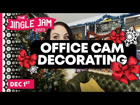 Office Cam & Tree Decorating | Jingle Jam 2023 | Day 1 | (01/12/2023)
