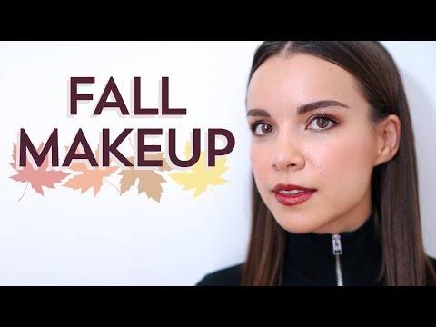 Fall Makeup Tutorial! Copper Eyes + Bold Lip | Ingrid Nilsen Video