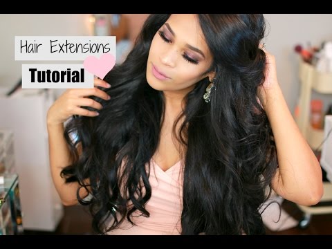 All About My Hair Extensions - Luxury For Princess Hair Extensions Clip In Tutorial - MissLizHeart Video