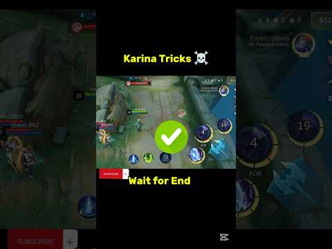 Karina Tricks ☠️ #ml2b #karina #mlbb #tutorial #shorts