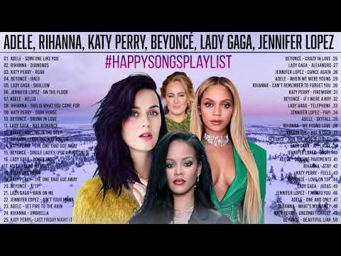 A legjobb dalok Adele, Rihanna, Katy Perry, Beyoncé, Lady Gaga, Jennifer Lopez Minden idők legnagyob