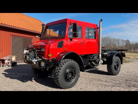 Köp Unimog Mercedes-Benz U5000 Doka med vinsch på Klaravik