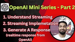 Download the video "#2 💬 OpenAI Streaming Responses in Python (Real-Time Output!) | OpenAI Mini Series Part 2"