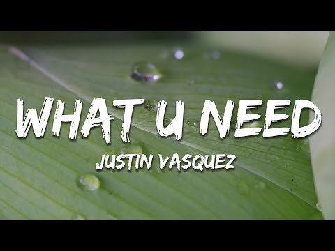 Justin Vasquez - What U Need (Lyrics)