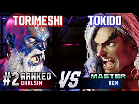 SF6 ▰ TORIMESHI (#2 Ranked Dhalsim) vs TOKIDO (Ken) ▰ High Level Gameplay