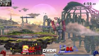 Smash WiiU - DVDA4 Singles - WB1 - BoA (Peach) vs Cross (Lucina, Sheik)