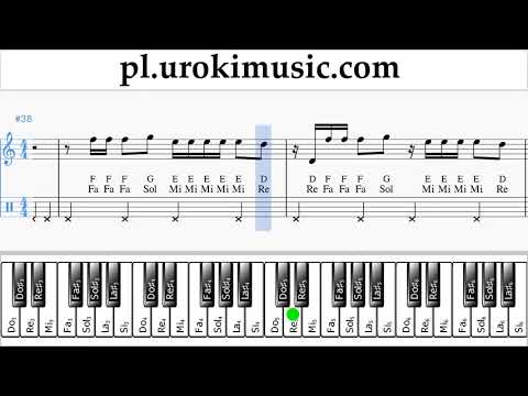 Jak Grać Na Fortepianie (prawa ręka) Ozuna - Siguelo Bailando Tabulatura Lekcje um-i463