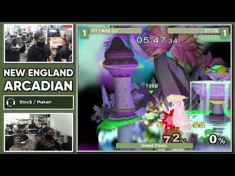 NE Melee Arcadian 8 - Arty [L] (Peach) vs. Q (Fox) - Melee GF