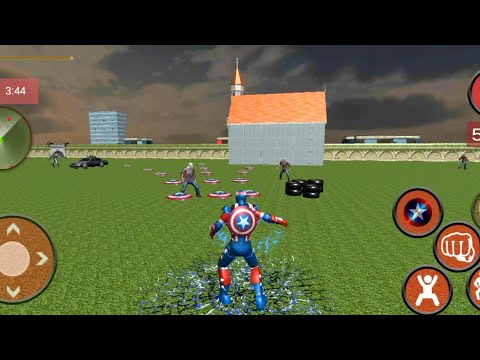 Flying Captain Superhero Robot Crime City Battle #2 - Captain Hero City Rescue | Android GamePlay