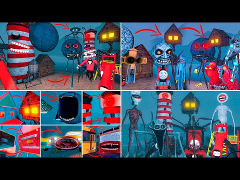 EVERYTHING TURNED INTO CREATURES MEGAMIX | MOON, HOUSE HEAD, CATNAP