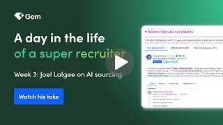 A day in the life of a super recruiter: AI Sourcing