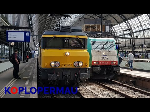 Lege IC Berlijn en volle IC Brussel op station Amsterdam Centraal!