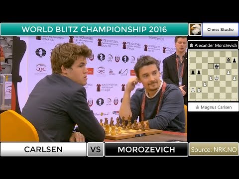 3 PAWNS VS BISHOP ENDGAME!!! CARLSEN VS MOROZEVICH | WORLD BLITZ CHAMPIONSHIP 2016