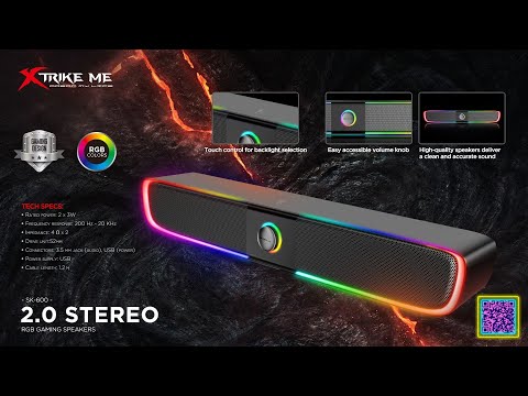 Xtrike Me SK-600 2.0 RGB 6W Black Xtrike Me SK-600 2.0 RGB 6W Black