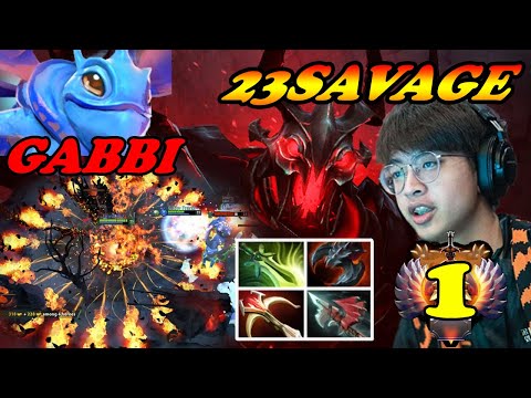 23Savage #1 SEA Shadow Fiend hard game with Gabbi Puck mid | Giveaway | Dota 2 Pro Play