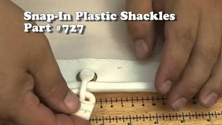 Snap in Plastic Sail Shackles - Requires a Grommet
