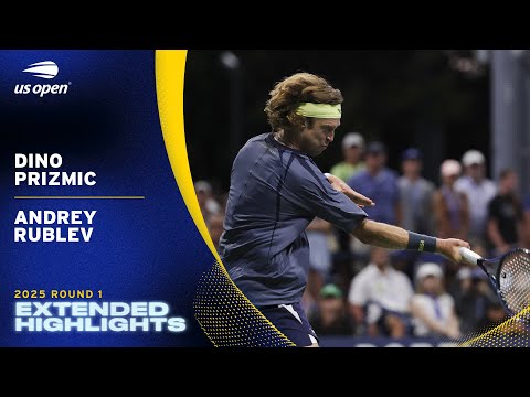 Dino Prizmic vs. Andrey Rublev Extended Highlights | 2025 US Open Round 1