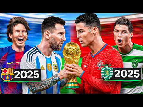 We Replayed the Career of Messi & Ronaldo...🐐