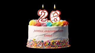 Anniversaire de mes 26 ans !