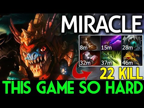 Miracle- Dota 2 7.07 [Slark] This Game So Hard - 22 Kills