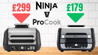 Ninja Health Grill vs budget ProCook Health Grill