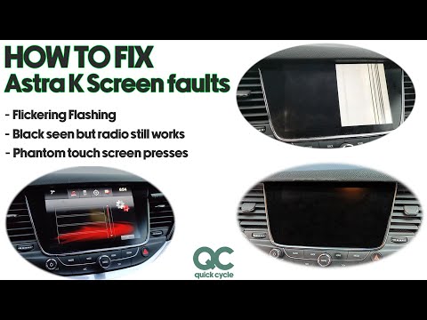 Vauxhall Astra K screen - How to fix and replace a faulty, flickering, broken Navi display