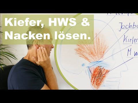 Kiefergelenk, Halswirbelsäule und Nacken lockern und lösen. Craniomandibuläre Dysfunktion CMD