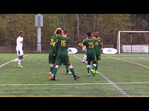 Men's soccer goals vs. Ahuntsic (SECOND ANGLE) - CCAA Men's Soccer Championship