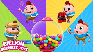 Secret Hack Revealed: Learn How a Bunny and Humpty Cracked Open the Candy Filled Gumball Machine!