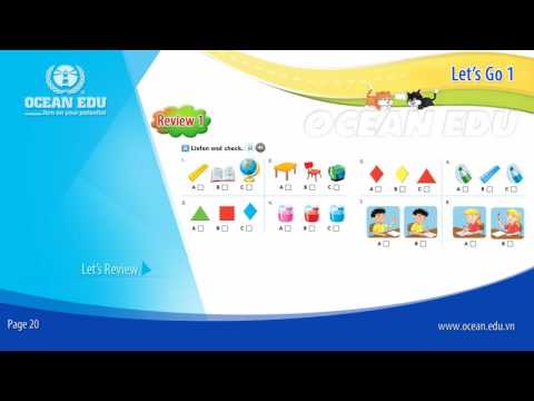 [Ocean Edu] Review 1 - Unit 1 & 2 | Student book - Let's Go 1