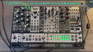 Video thumbnail for 3 voices in 62HP including a Mimeophon? SO much potential! by Mark Booth