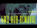 Toyota Hiace Hilux Front 4wd Hub Removal