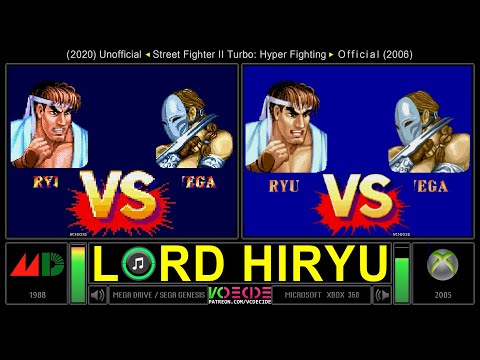 [HACK] Sega Genesis vs Xbox 360 (Street Fighter II Turbo: Hyper Fighting) Graphics Comparison