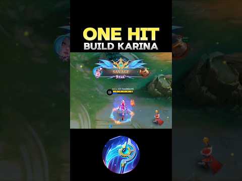 😱 WATCH THIS - BEST BUILD KARINA 2024❓(ONE HIT) ~ MLBB 🔥 #mobilelegends #onehitbuild #karina #shorts