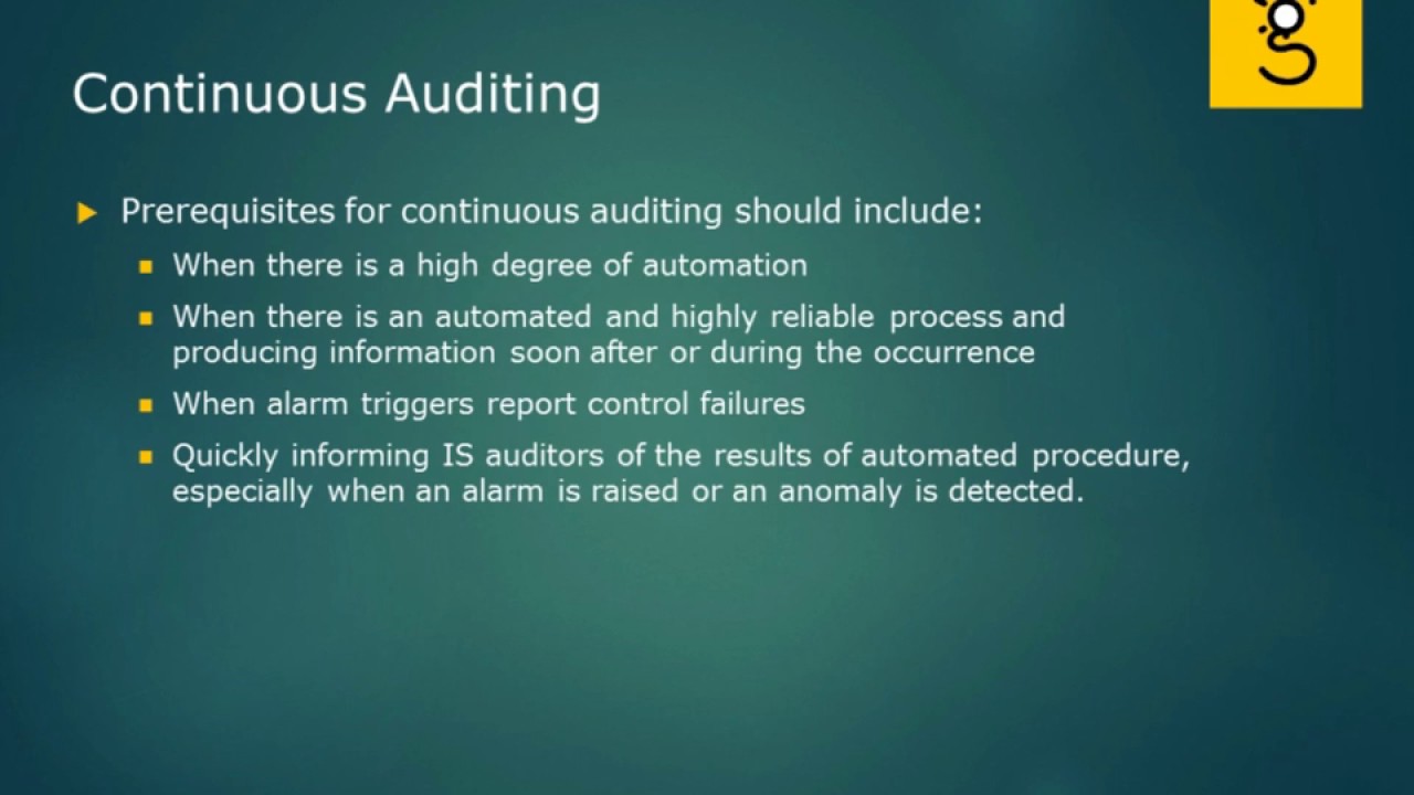 29. Continuous  Auditing