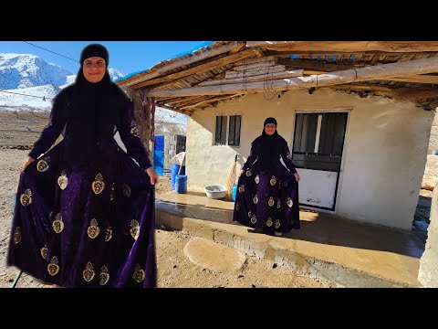 A woman and two children, nomadic life