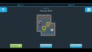 Push the Box (Sokoban) level 18