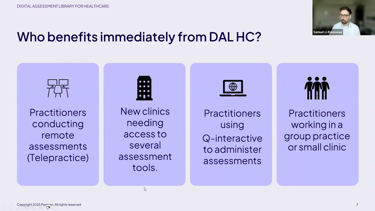 Digital Assessment Library for Healthcare