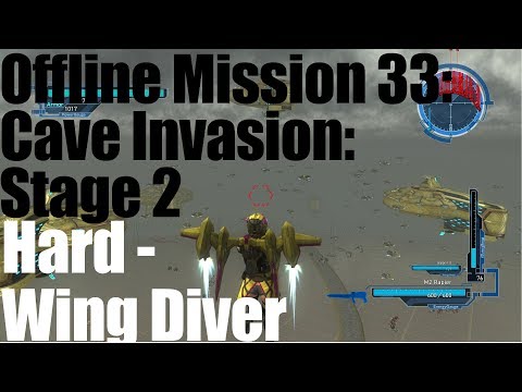 EDF 5: Offline Mission 33: Cave Invasion: Stage 2 - Wing Diver / Hard
