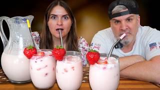 Brits Try Mexican Strawberry Horchata for the First Time 🇲🇽🍓