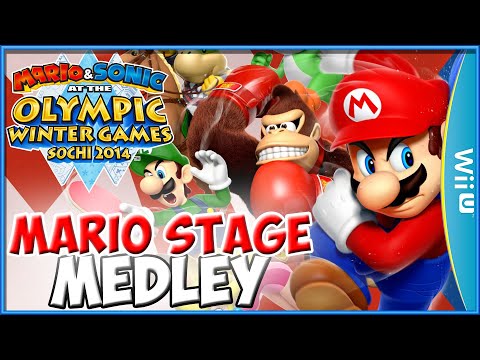 MARIO STAGE MEDLEY | Mario & Sonic at the Sochi 2014 Olympic Winter Games | Medley Mania Gameplay